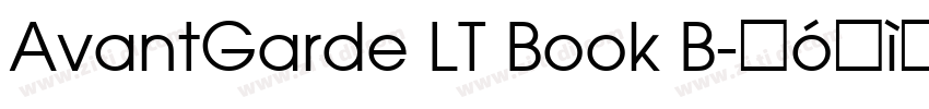 AvantGarde LT Book B字体转换